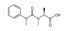 (S)-2-(1,3-dimethyl-3-phenylureido)propanoic acid结构式