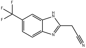 2-(Cyanomethyl)-6-(trifluoromethyl)benzimidazole structure