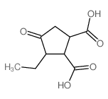 1,2-Cyclopentanedicarboxylicacid, 3-ethyl-4-oxo- Structure