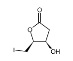 (4R,5R)-4,5-dihydro-4-hydroxy-5-iodomethyl-2(3H)-furanone结构式