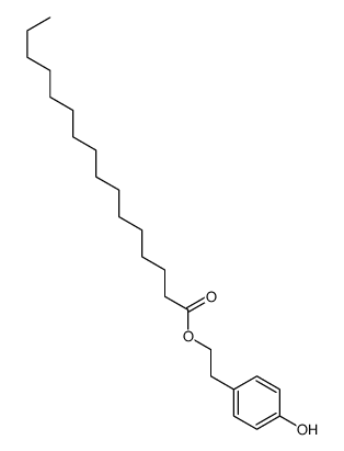 2-(4-hydroxyphenyl)ethyl hexadecanoate结构式