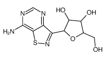 2-(7-amino-[1,2]thiazolo[4,5-d]pyrimidin-3-yl)-5-(hydroxymethyl)oxolane-3,4-diol Structure