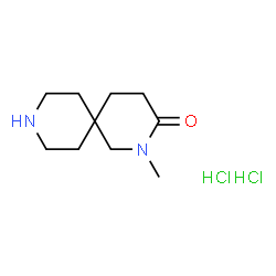 2-Methyl-2,9-diazaspiro[5.5]undecan-3-one dihydrochloride结构式