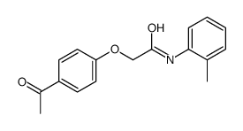 2-(4-乙酰基苯氧基)-N-邻甲苯乙酰胺结构式