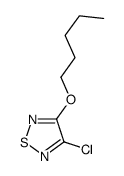 3-chloro-4-pentoxy-1,2,5-thiadiazole结构式