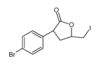 (3R,5S)-3-(4-bromophenyl)-5-(iodomethyl)oxolan-2-one结构式