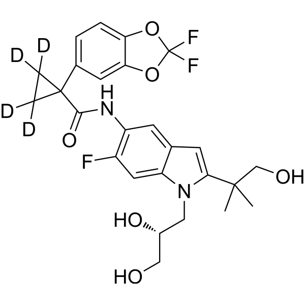 Tezacaftor-d4 Structure