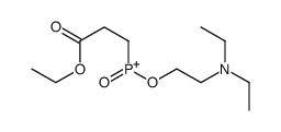 2-(diethylamino)ethoxy-(3-ethoxy-3-oxopropyl)-oxophosphanium Structure