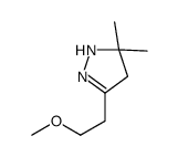 3-(2-methoxyethyl)-5,5-dimethyl-1,4-dihydropyrazole Structure