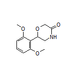 6-(2,6-二甲氧基苯基)吗啉-3-酮结构式