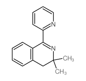 Isoquinoline,3,4-dihydro-3,3-dimethyl-1-(2-pyridinyl)- Structure