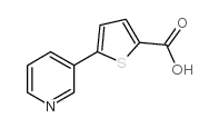 5-pyrid-3-基噻吩-2-羧酸结构式