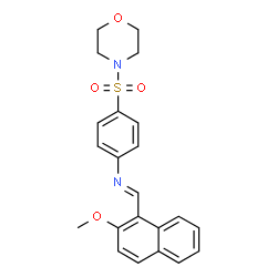 N-[(2-methoxy-1-naphthyl)methylene]-4-(4-morpholinylsulfonyl)aniline picture