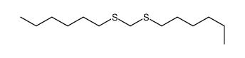 1-(hexylsulfanylmethylsulfanyl)hexane Structure