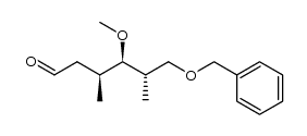 (3S,4R,5S)-6-(benzyloxy)-4-methoxy-3,5-dimethylhexanal Structure