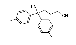 1,1-bis(4-fluorophenyl)butane-1,4-diol Structure