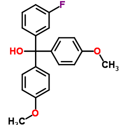 4,4'-DIMETHOXY-3'-FLUOROTRITYLALCOHOL Structure