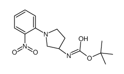 (S)-TERT-BUTYL (1-(2-NITROPHENYL)PYRROLIDIN-3-YL)CARBAMATE Structure