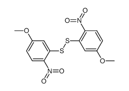 bis-(5-methoxy-2-nitro-phenyl)-disulfide Structure