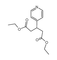 3-[4]pyridyl-glutaric acid diethyl ester结构式