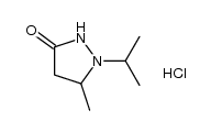 1-(1-methylethyl)-5-methyl-3-pyrazolidinone monohydrochloride Structure