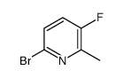 2-BROMO-5-FLUORO-6-METHYL PYRIDINE Structure