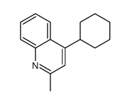 4-cyclohexyl-2-methylquinoline结构式