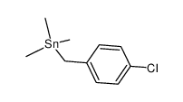 (CH3)3SnCH2C6H4-p-Cl Structure