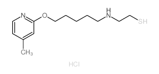 2-[5-(4-methylpyridin-2-yl)oxypentylamino]ethanethiol结构式