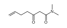 N,N-dimethyl-3-oxohept-6-enamide结构式