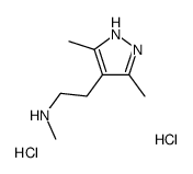 2-(3,5-Dimethyl-1H-pyrazol-4-yl)-N-methylethanamine dihydrochlori de structure