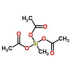 Methyltriacetoxysilane structure