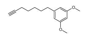 1,3-dimethoxy-5-(6'-heptynyl)benzene结构式