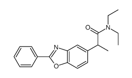 N,N-diethyl-2-(2-phenyl-1,3-benzoxazol-5-yl)propanamide Structure