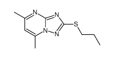 5,7-dimethyl-2-propylsulfanyl-[1,2,4]triazolo[1,5-a]pyrimidine Structure