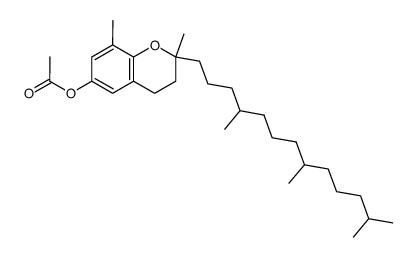 Acetic acid 2,8-dimethyl-2-(4,8,12-trimethyl-tridecyl)-chroman-6-yl ester Structure