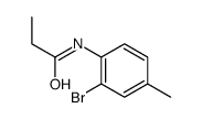 N-(2-Bromo-4-methylphenyl)propanamide结构式