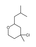 4-chloro-4-methyl-2-(2-methylpropyl)oxane Structure