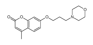 4-methyl-7-(3-morpholin-4-ylpropoxy)chromen-2-one结构式