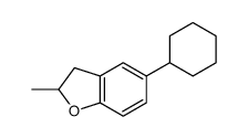 5-Cyclohexyl-2,3-dihydro-2-methylbenzofuran结构式