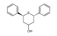 cis-2-trans-6-Diphenyltetrahydrothiapyran-4-ol结构式