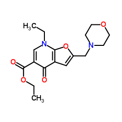 Furo[2,3-b]pyridine-5-carboxylic acid,7-ethyl-4,7-dihydro-2-(4-morpholinylmethyl)-4-oxo-,ethyl ester Structure