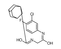 N-[2-(3-chloro-4-fluoroanilino)-2-oxoethyl]adamantane-1-carboxamide结构式