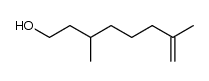 1-hydroxy-3,7-dimethyl-7-octene结构式