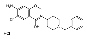 4-amino-N-(1-benzylpiperidin-4-yl)-5-chloro-2-methoxybenzamide,hydrochloride结构式