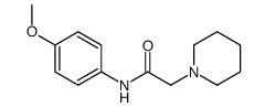 N-(4-methoxyphenyl)-2-piperidin-1-ylacetamide Structure