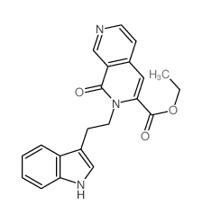 ethyl 2-[2-(1H-indol-3-yl)ethyl]-1-oxo-2,7-naphthyridine-3-carboxylate Structure