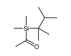 1-[2,3-dimethylbutan-2-yl(dimethyl)silyl]ethanone Structure