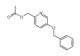 2-acetoxymethyl-5-benzyloxy pyridine Structure