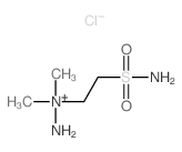 Hydrazinium, 1-[2-(aminosulfonyl)ethyl]-1,1-dimethyl-,chloride (1:1) structure